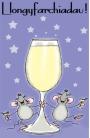 Llongyfarchiadau - Llygod Llawen / Congrats - Happy Mice
