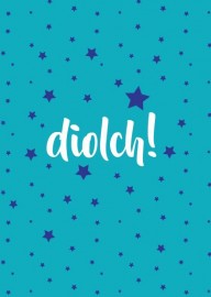 Diolch - Sêr glas / Thank you - Blue stars