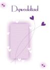 Dyweddiad - Calonnau Piws / Engagement - Purple Hearts