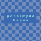Sgwâr - Penblwydd / Birthday